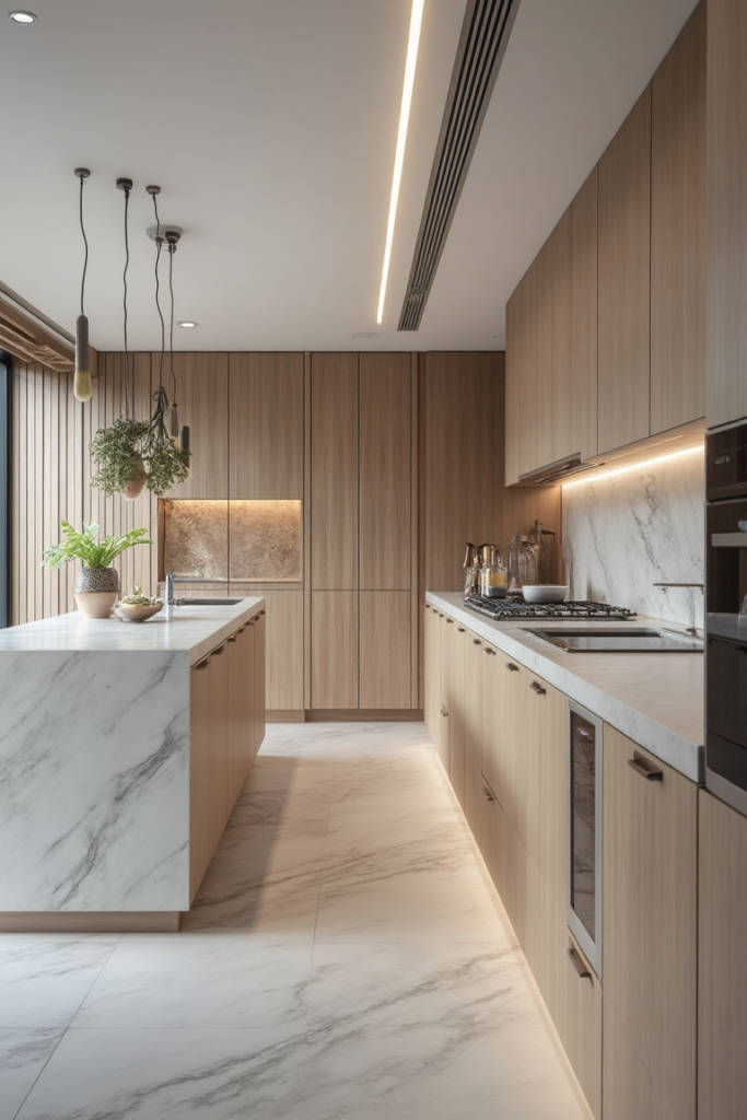 Modern Minimalist Wood Kitchen
