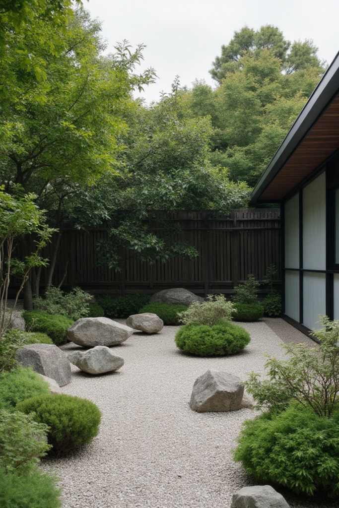 Small Garden Landscape: Zen Rock Garden