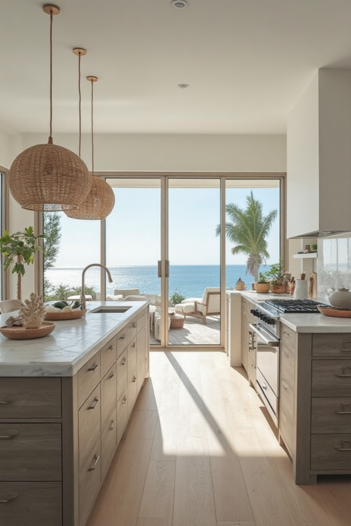 Nordic Kitchen: Coastal Serenity