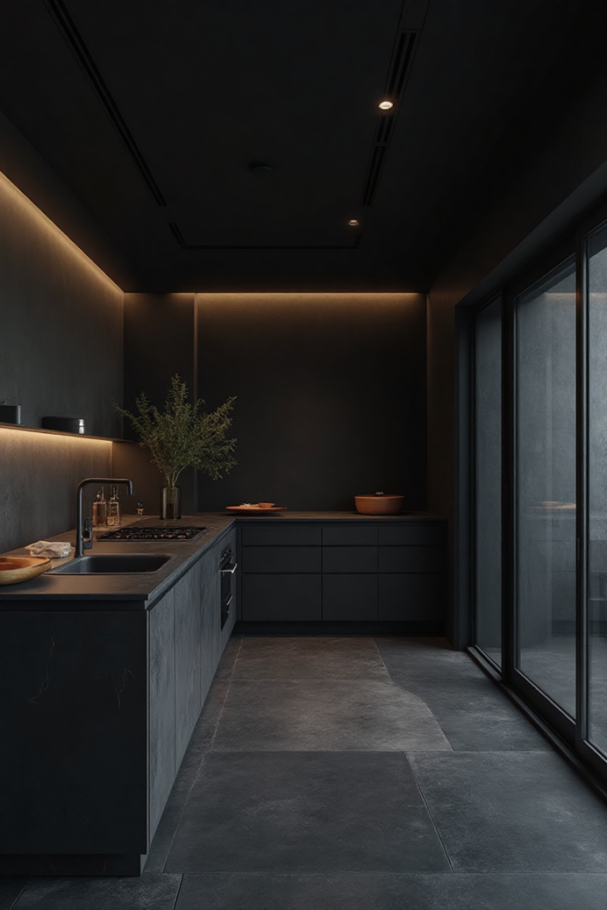 Modern Dark Kitchen Sanctuary