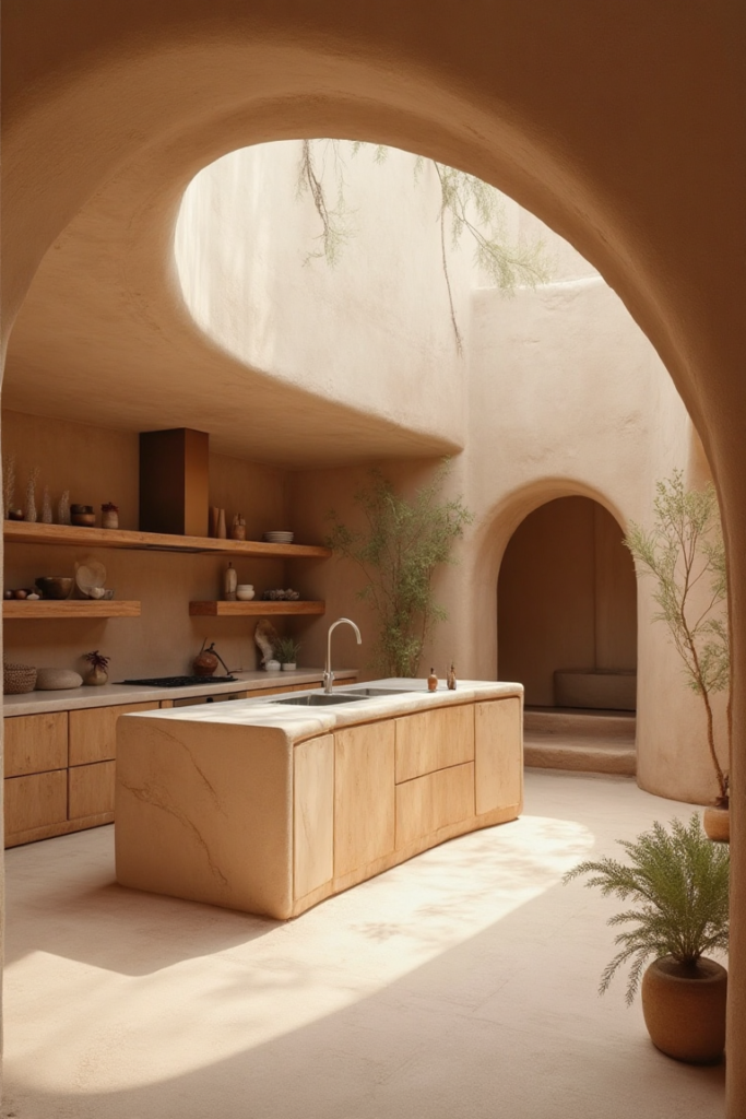 Organic Minimalist Kitchen Flow