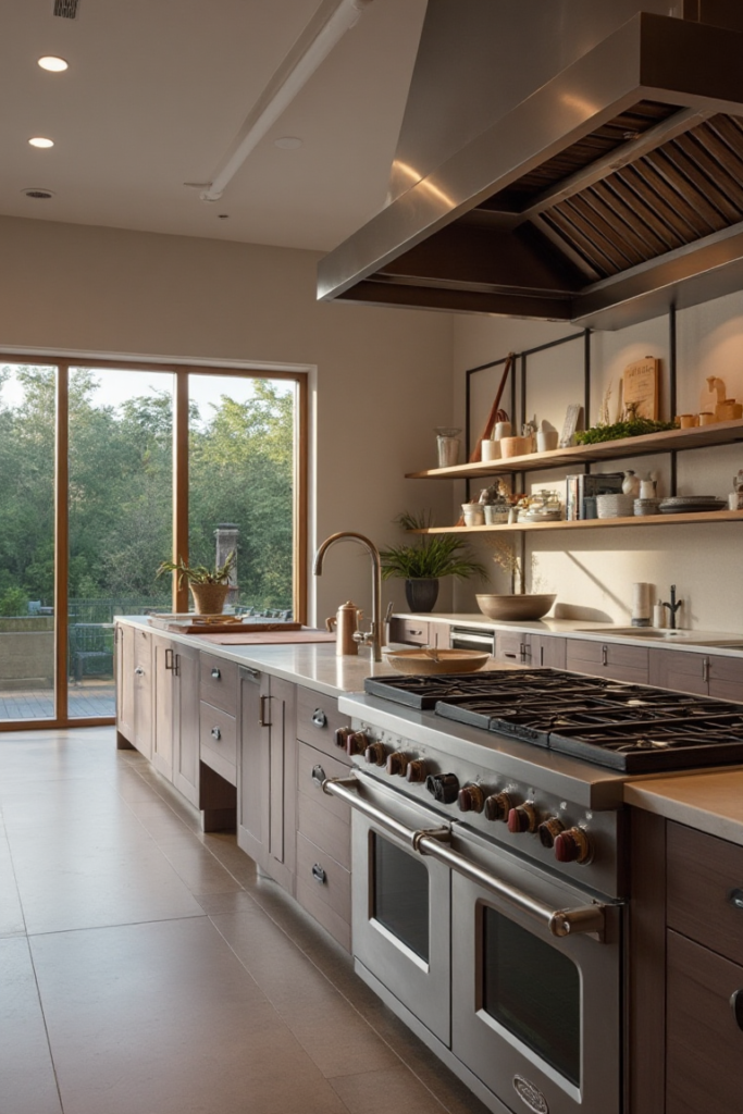 Professional Kitchen: Natural Light Focus