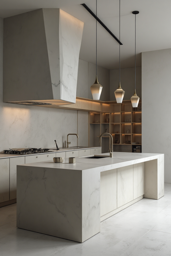Modern Minimalist Kitchen Statement