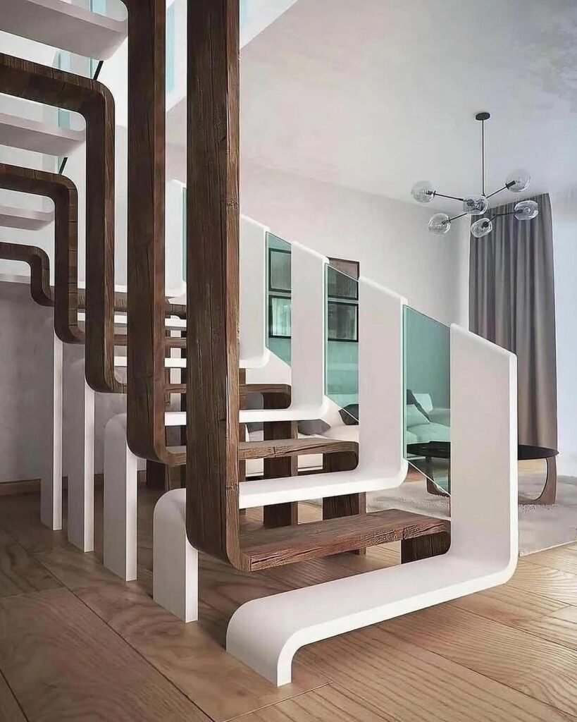 Contemporary Staircase Design: Geometric Poetry