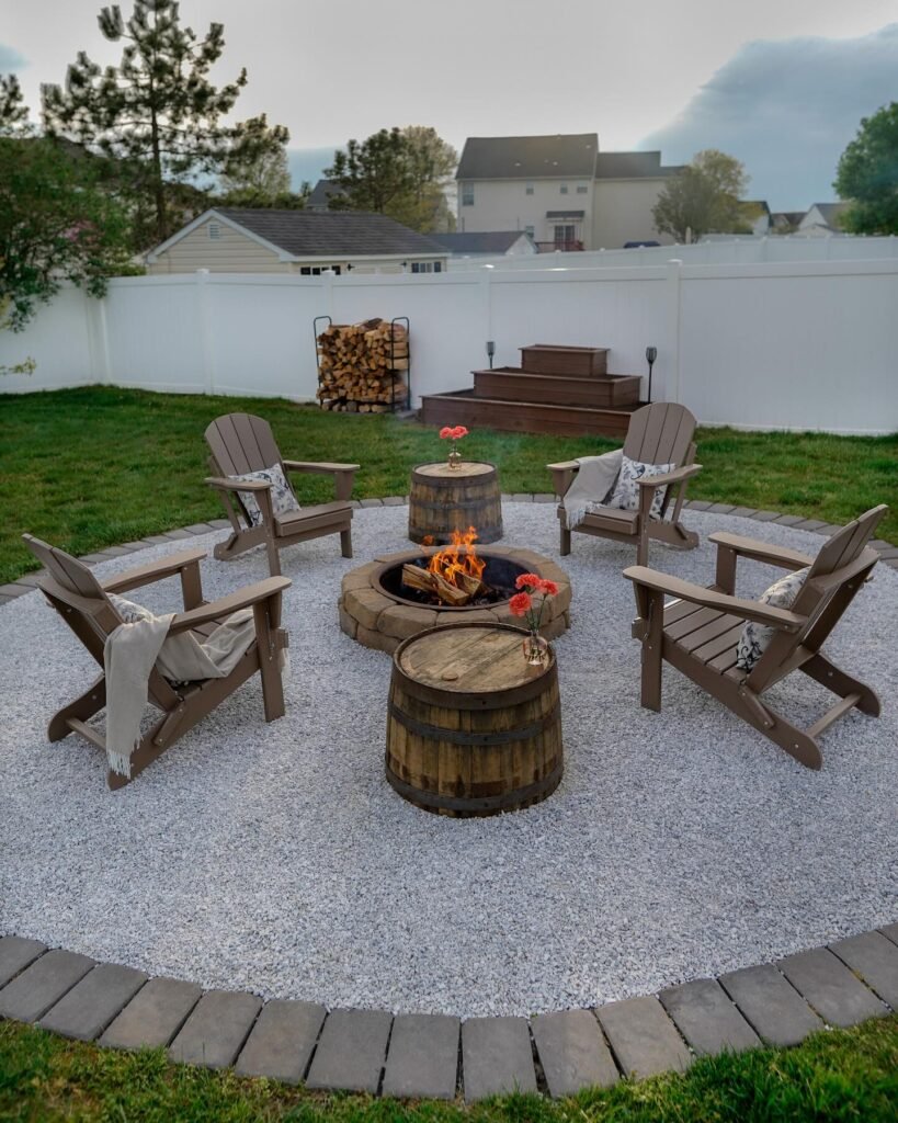 Rustic Charm: Cozy Fire Pit Gathering
