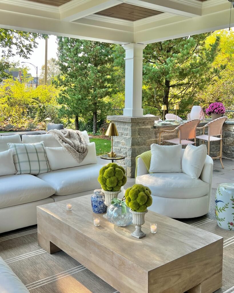 Elegant Outdoor Room: Contemporary Porch Design