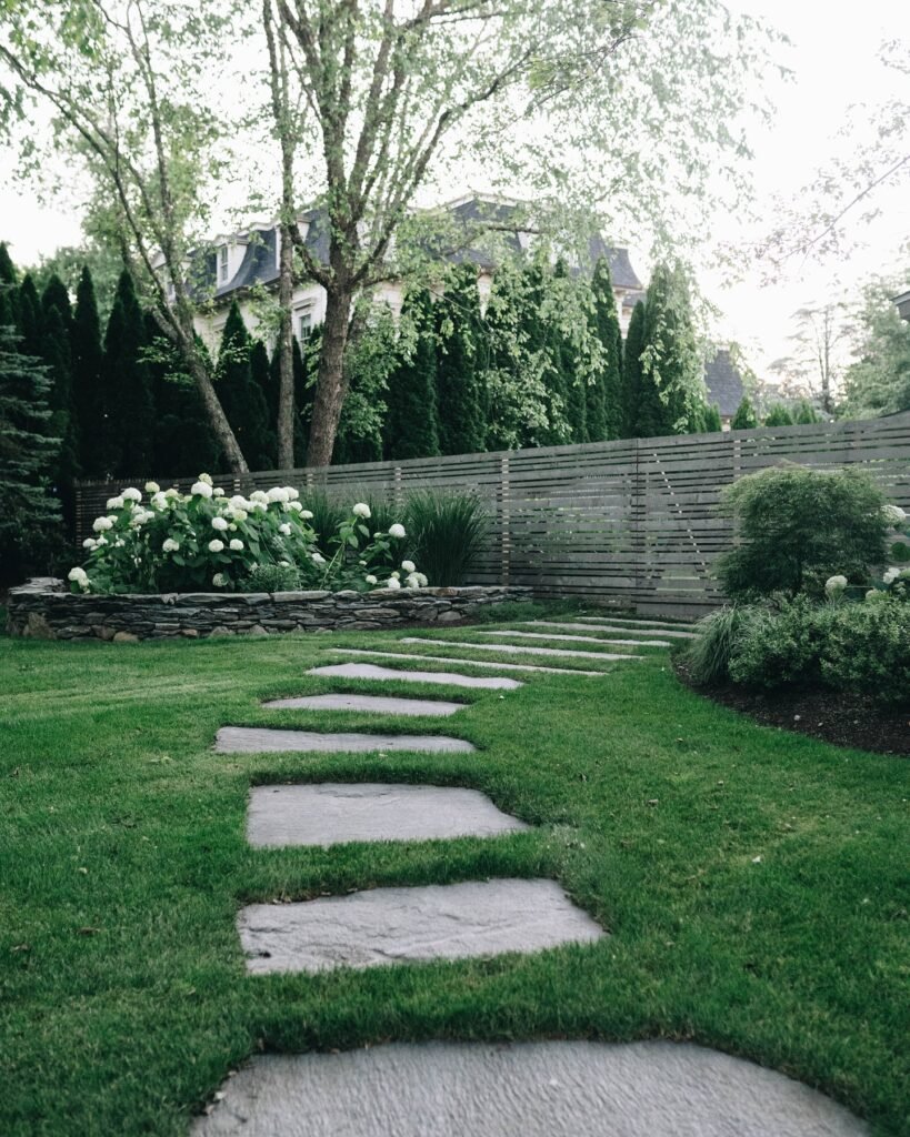 Small Garden Landscape: Contemporary Privacy Screen