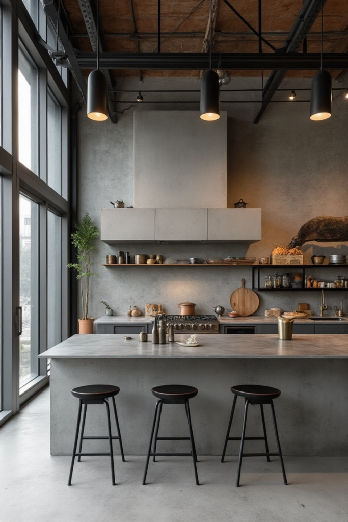 Industrial Minimalist Kitchen Design