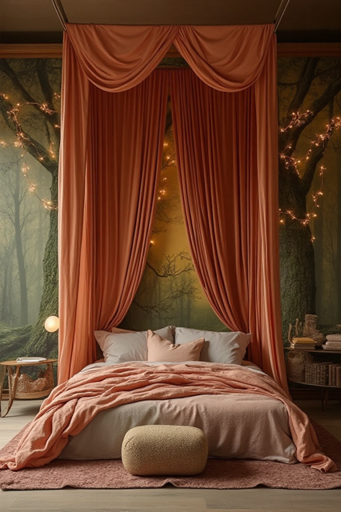 Whimsical Forest Mural Sanctuary