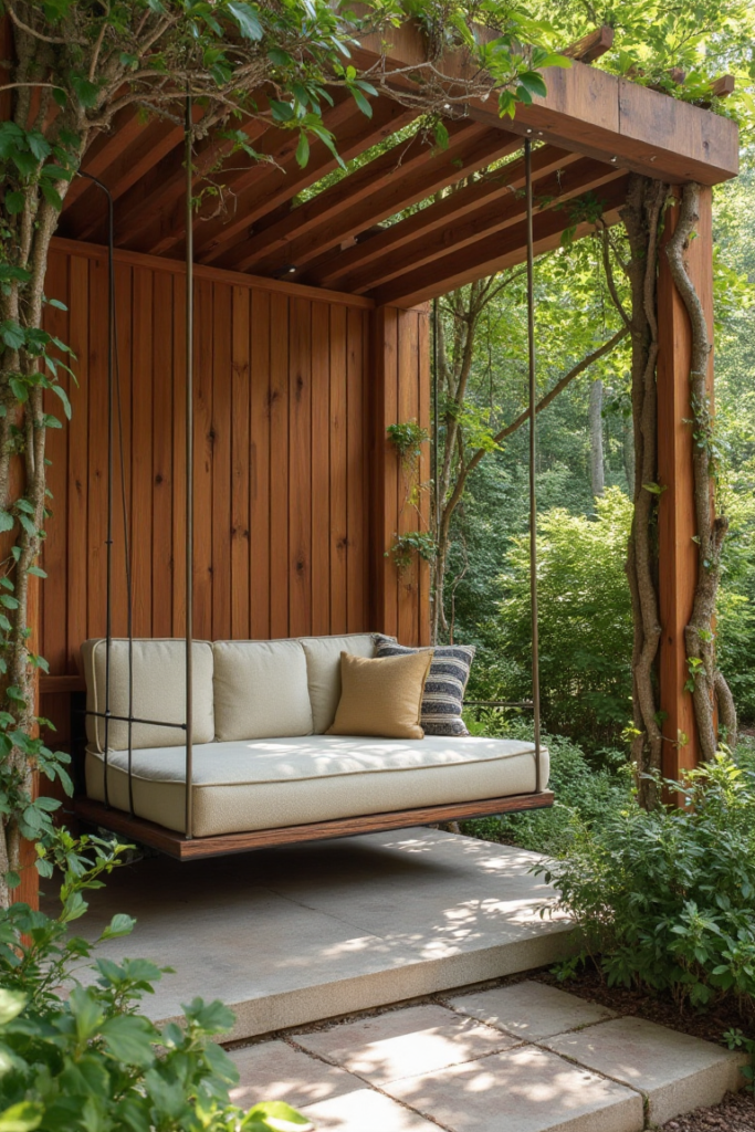 Woodland Retreat: Suspended Garden Seating