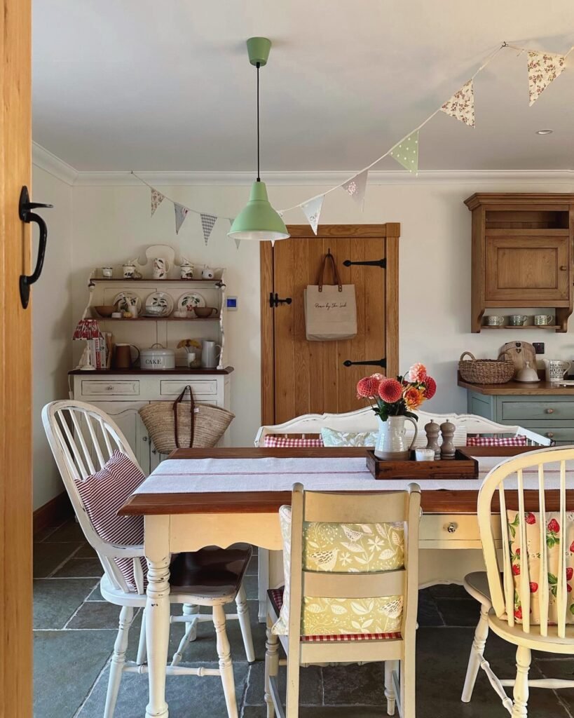 Cozy Cottage Kitchen in Pastel Hues