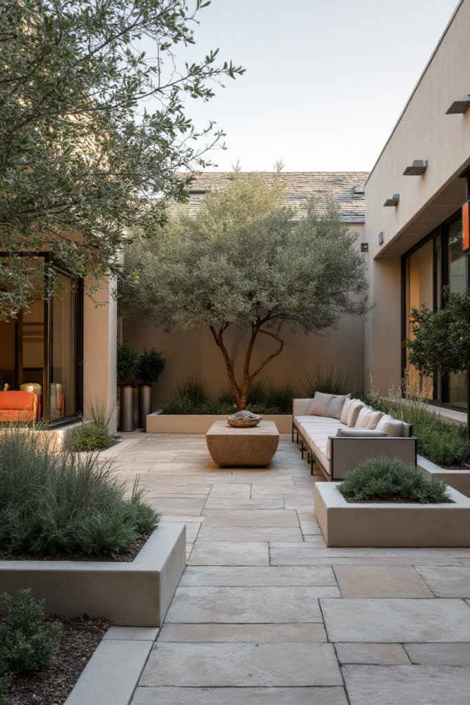 Small Front Gardens: Mediterranean Courtyard