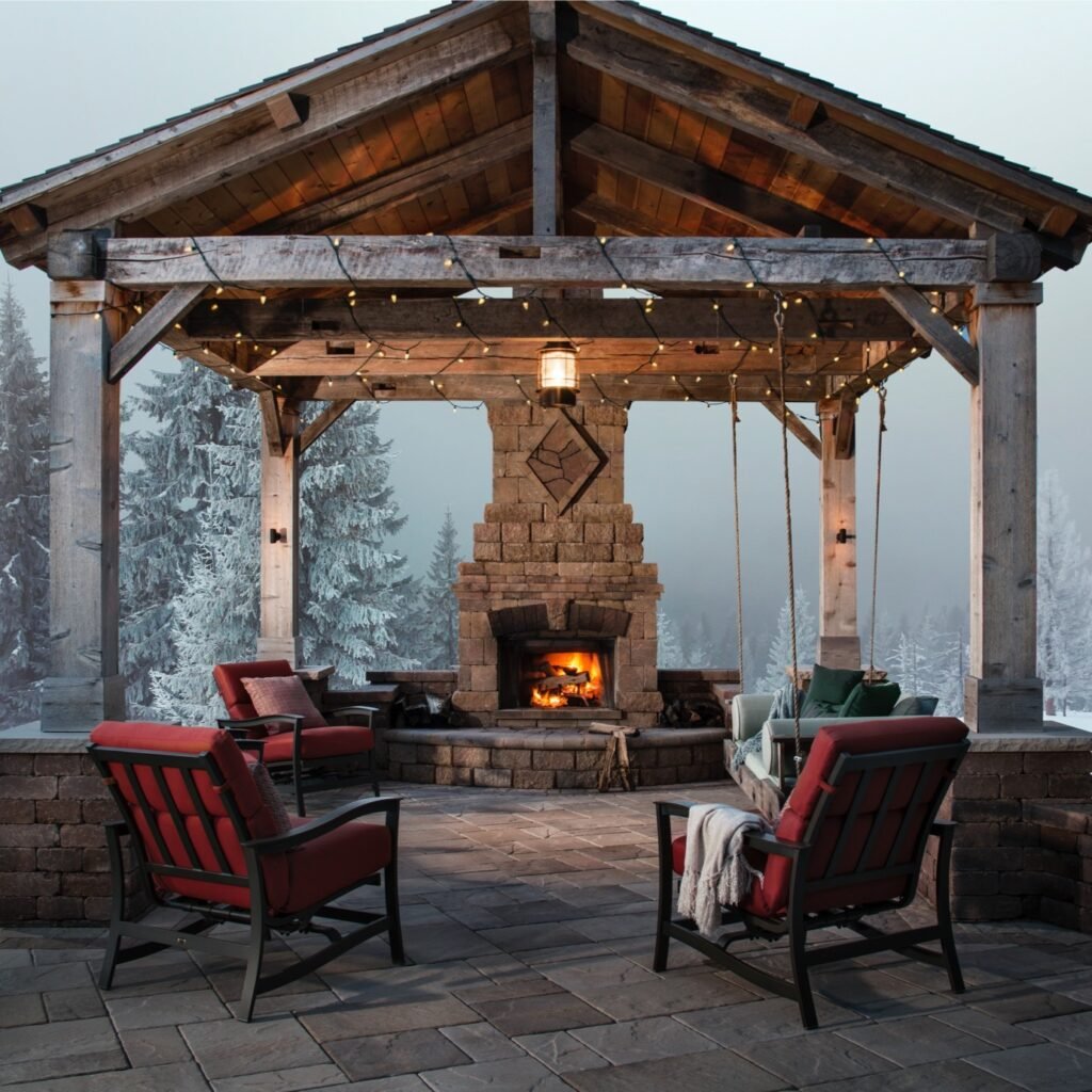 Mountain Vista Timber Frame Pergola Haven