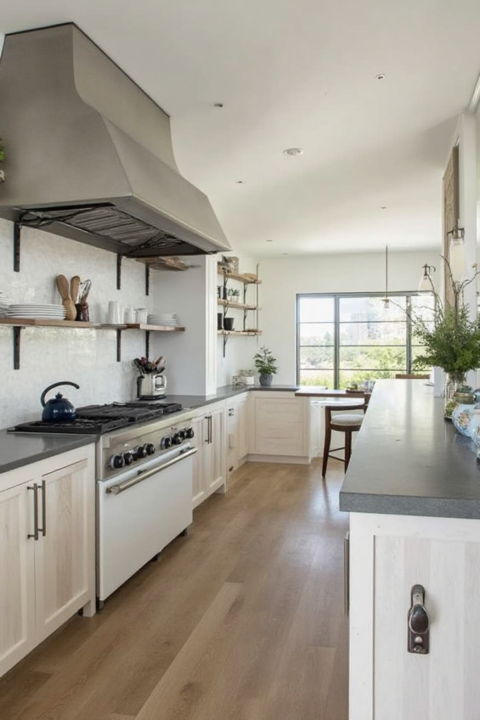 Bright Farmhouse Kitchen with Eclectic Charm