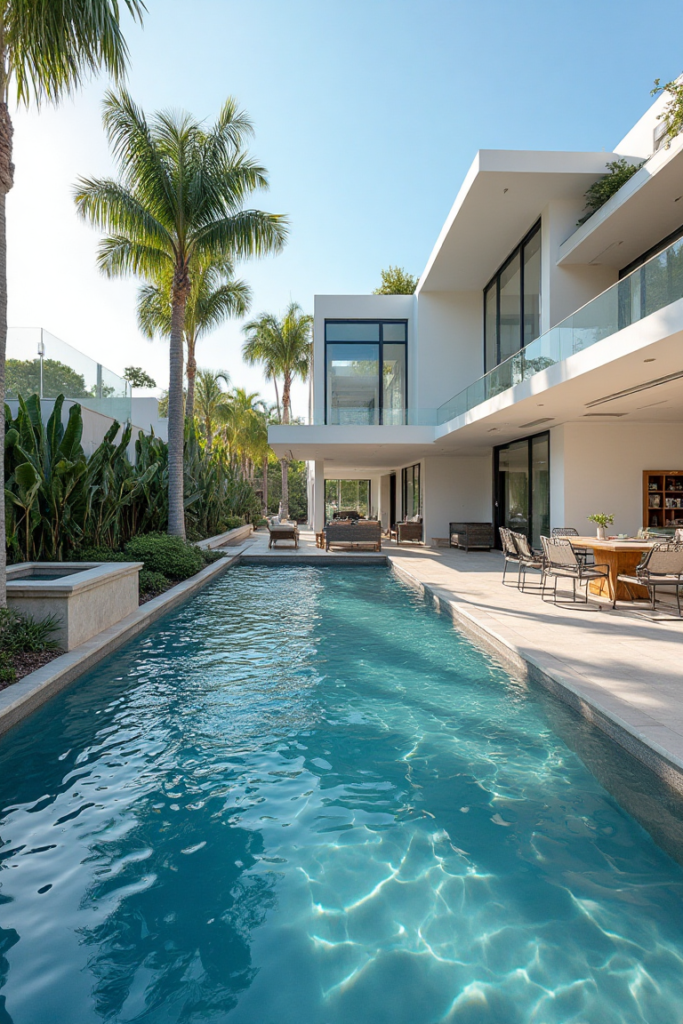 Modern Luxury Pool Design with Contemporary Architecture