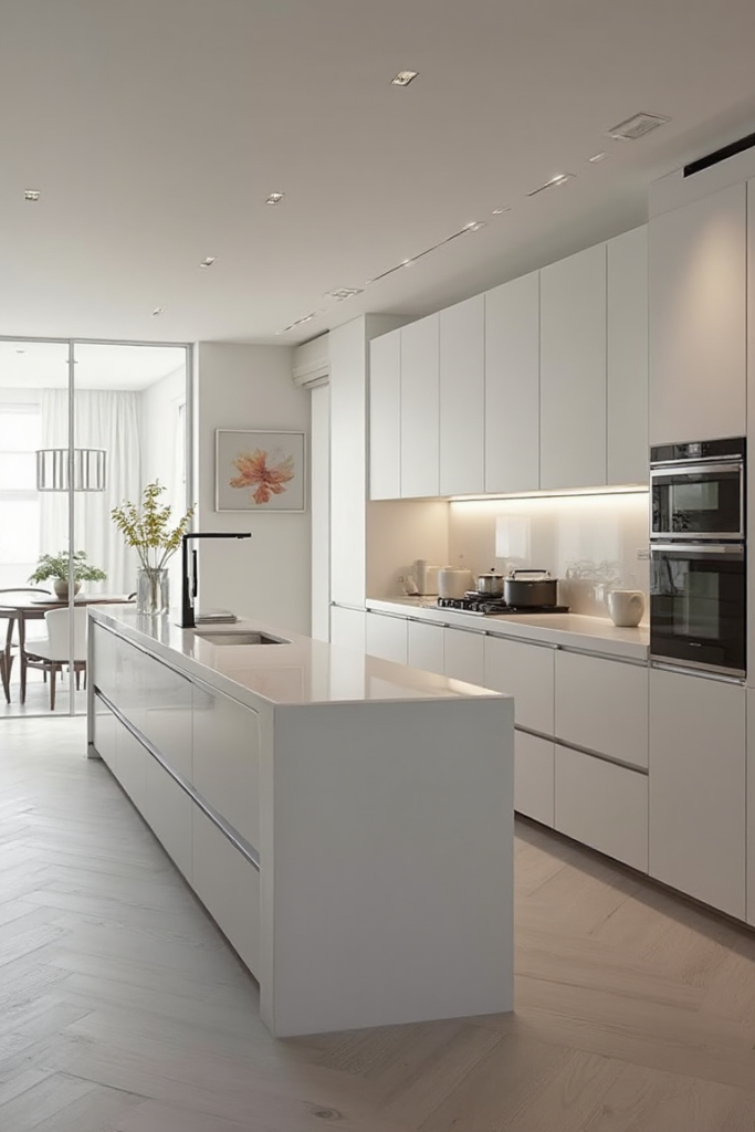 Nordic Kitchen: Pure White Serenity