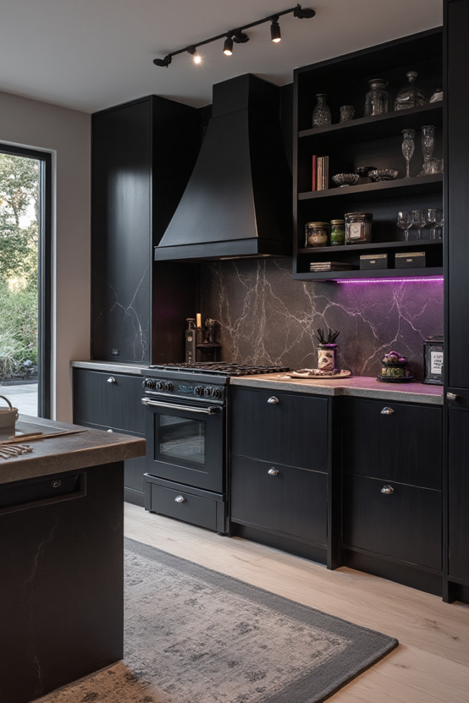 Striking Accents Elevate Rental Kitchens