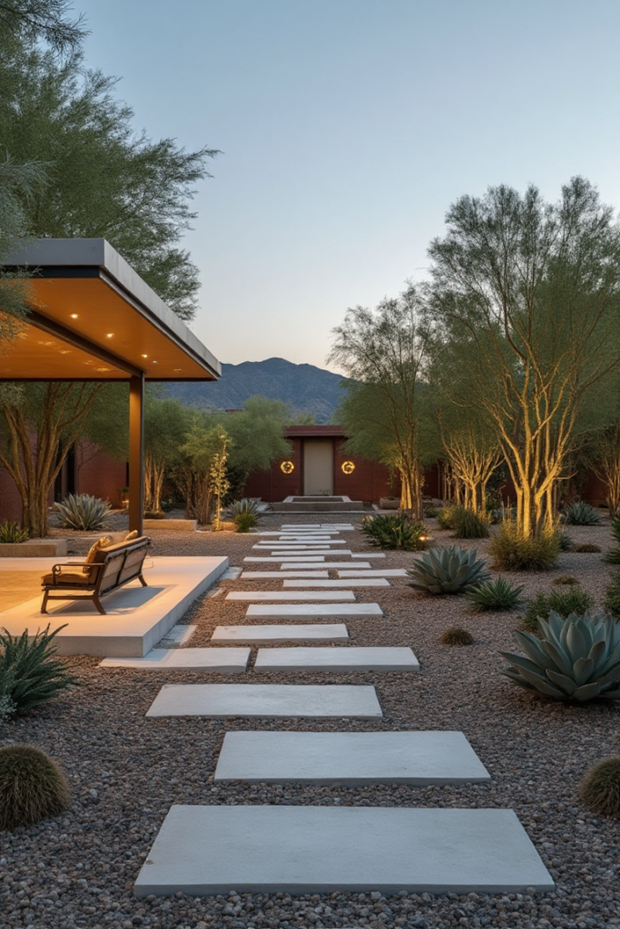 Easy Landscaping Idea: Desert Modern Pathway