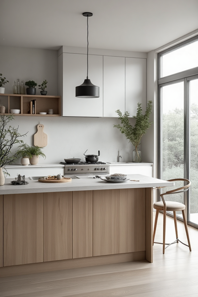 Minimal Kitchen: Natural Harmony