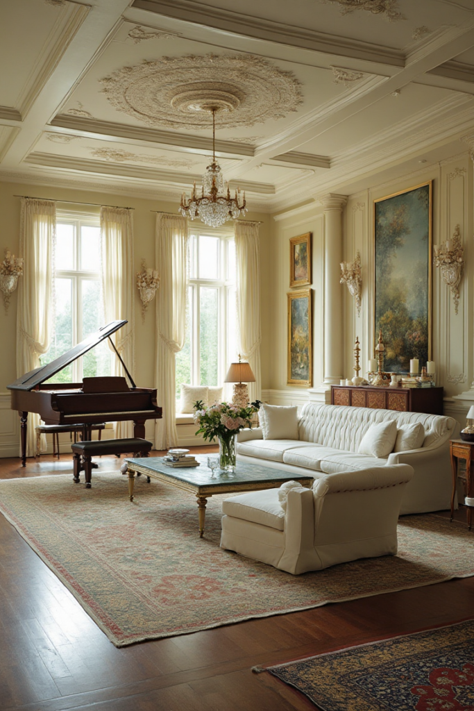 Old Money Aesthetic Home Decor: Piano Room Elegance