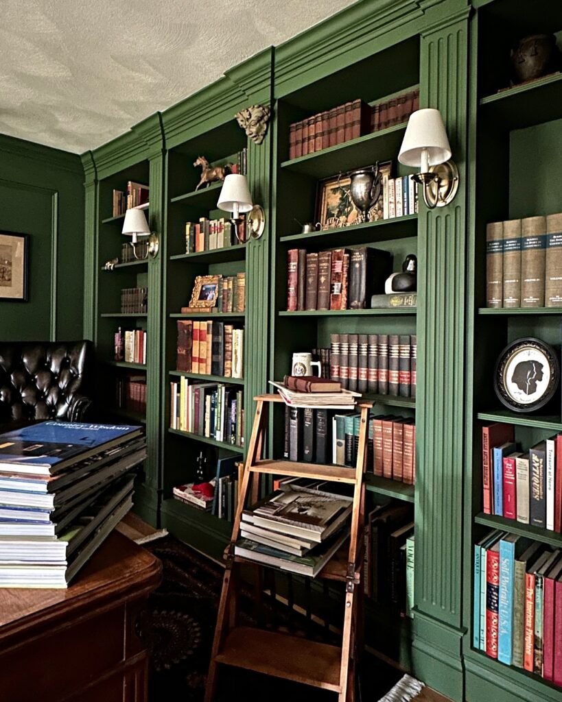 Dream Home Library: Traditional Emerald Haven