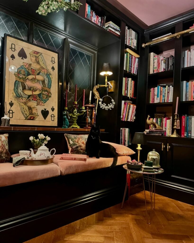 Library Room Ideas: Dramatic Gothic Study