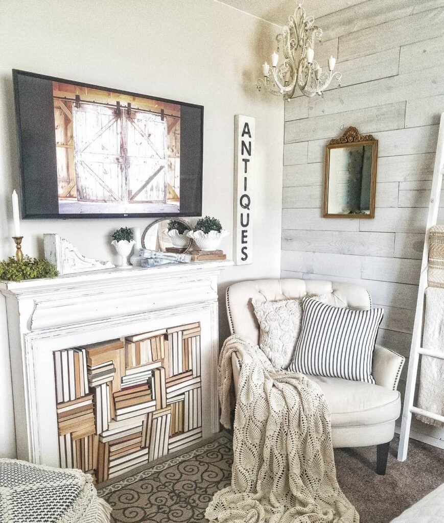 Vintage Inspired Reading Nook