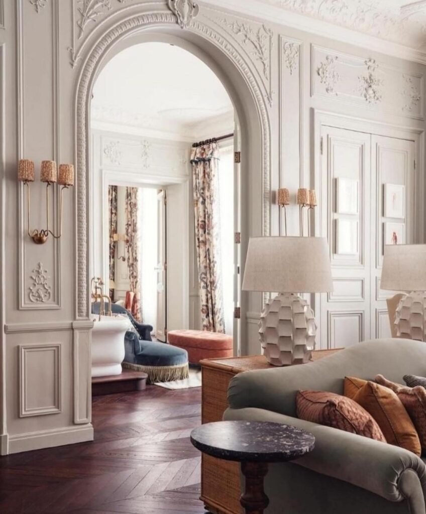 Modern Old Money House Interior: Archway Detail
