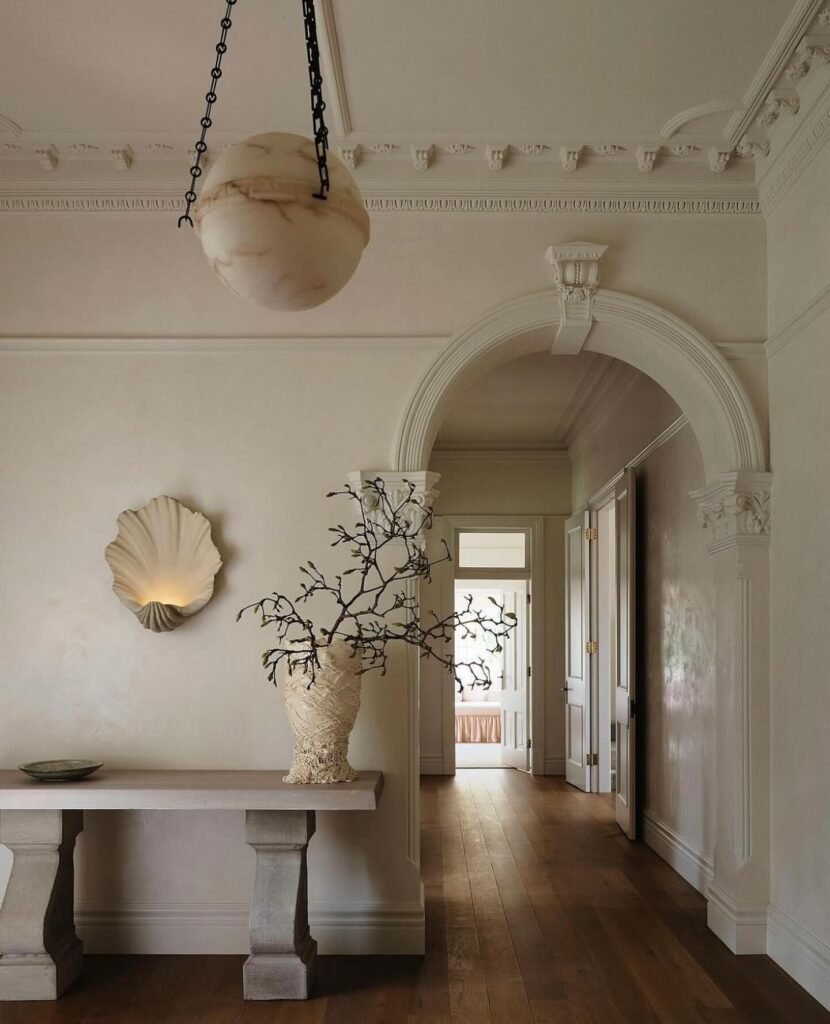 Old Money Home Aesthetic: Classical Hallway Elegance