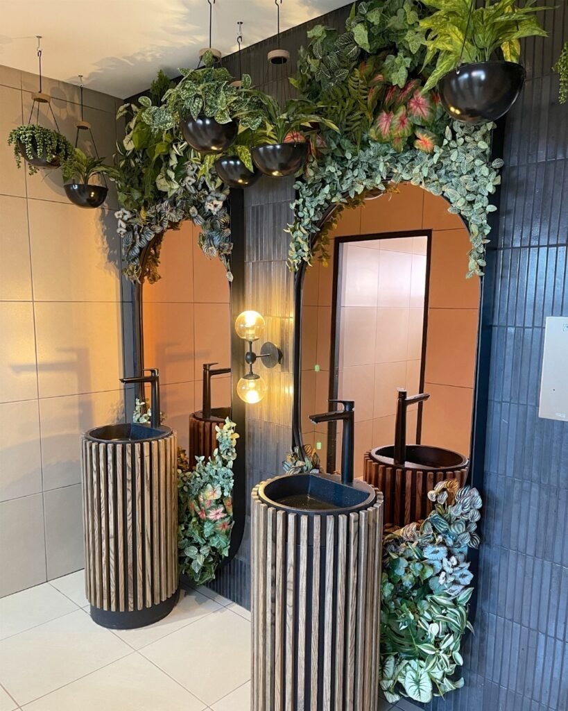 Luxe Botanical Powder Room