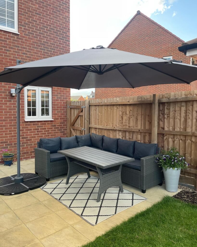 Compact Patio Seating Area