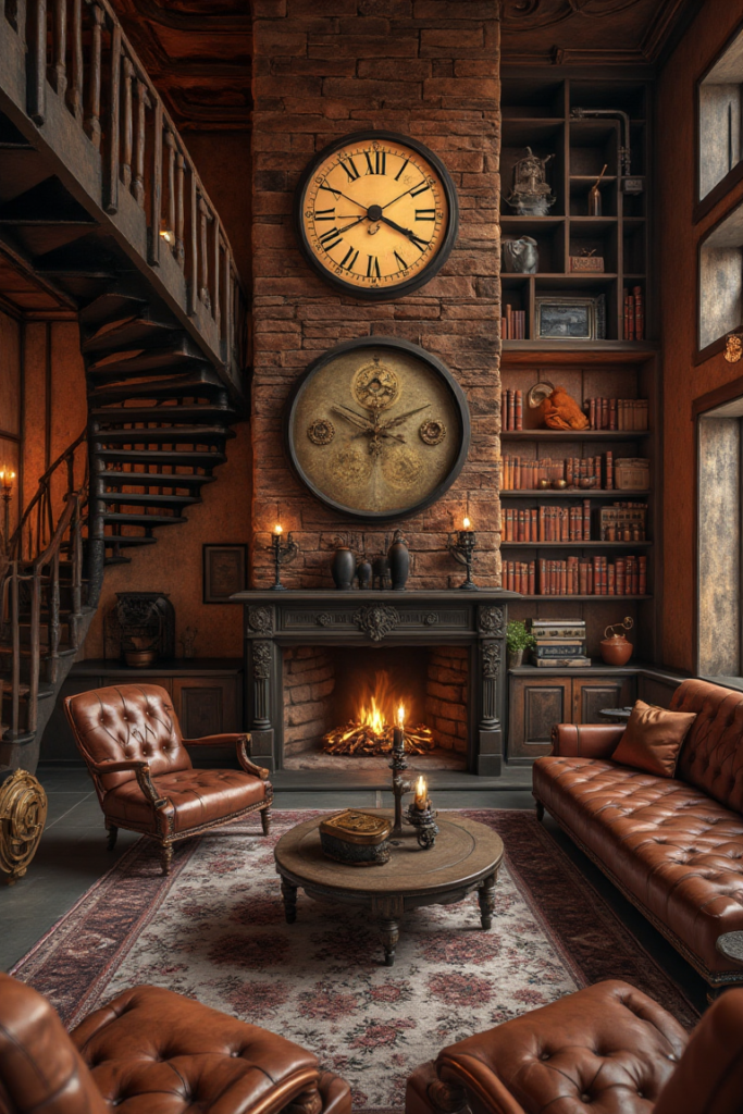 Dark Cottagecore Library with Vintage Decor