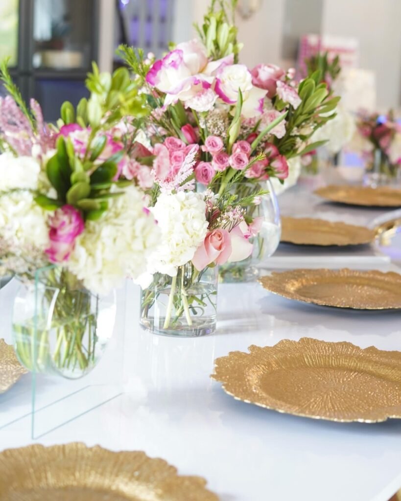 Spring Table Decorations with Luxury Details
