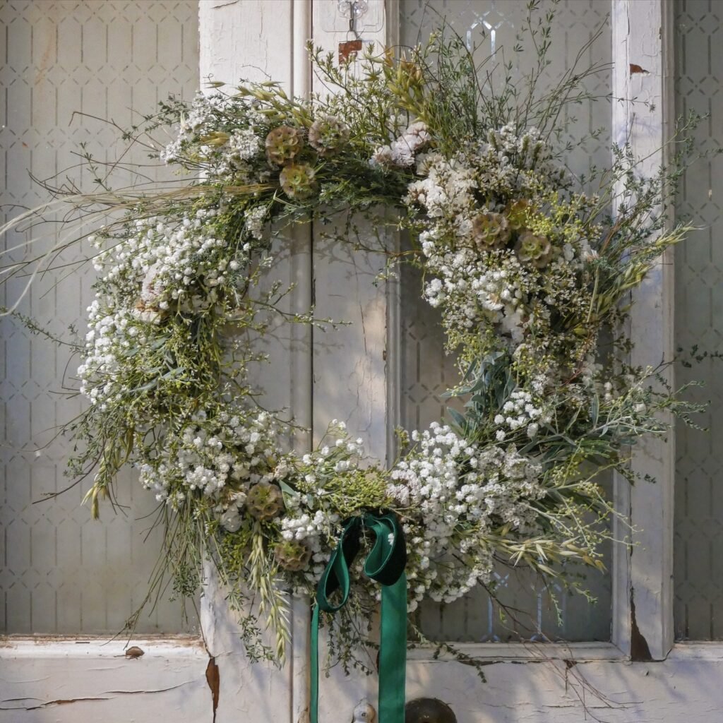 Baby's Breath Spring Wedding Wreath