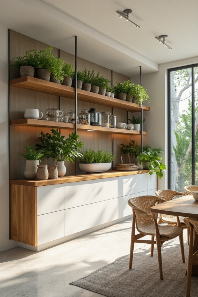 Suspended Garden Kitchen Storage Display