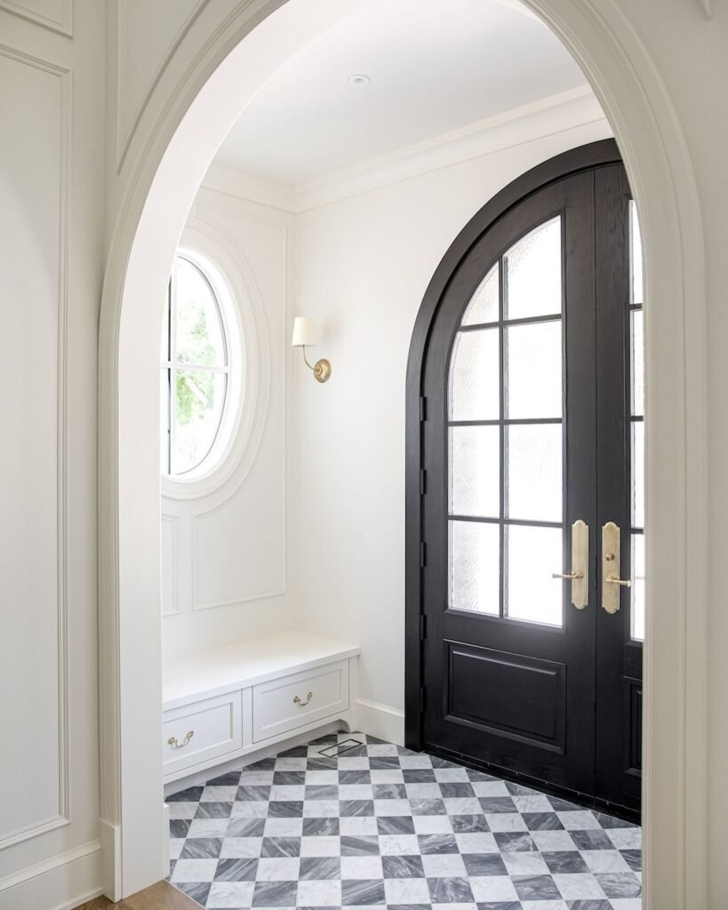 Foyer Ideas Entryway Modern: Black & White Drama