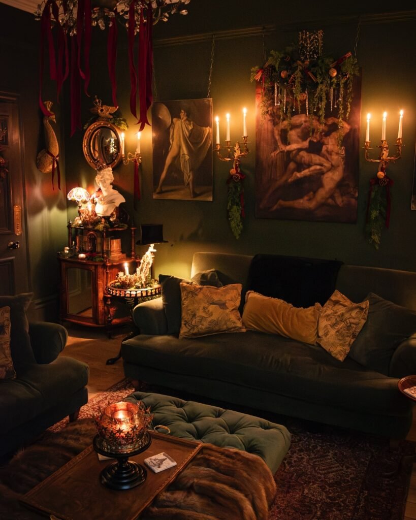 Dark Romantic Victorian Cottage Parlor