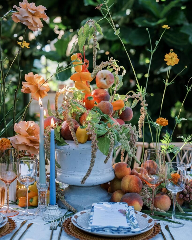Spring Centerpiece Ideas with Fresh Produce