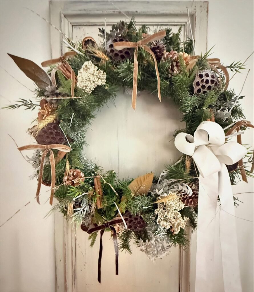Natural Farmhouse Winter-Spring Wreath