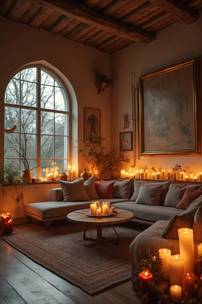 Candlelit Meditation Corner
