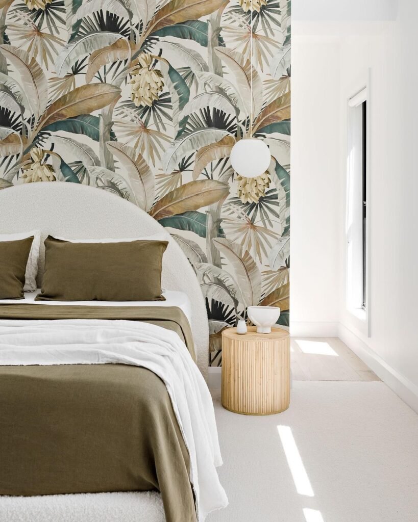 Tropical Earthy Bedroom Wall Colors