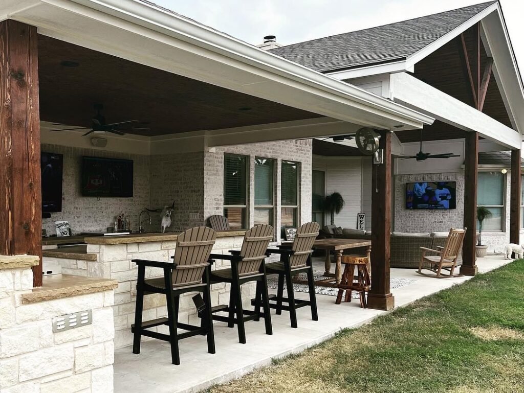 Rustic Entertainment Porch