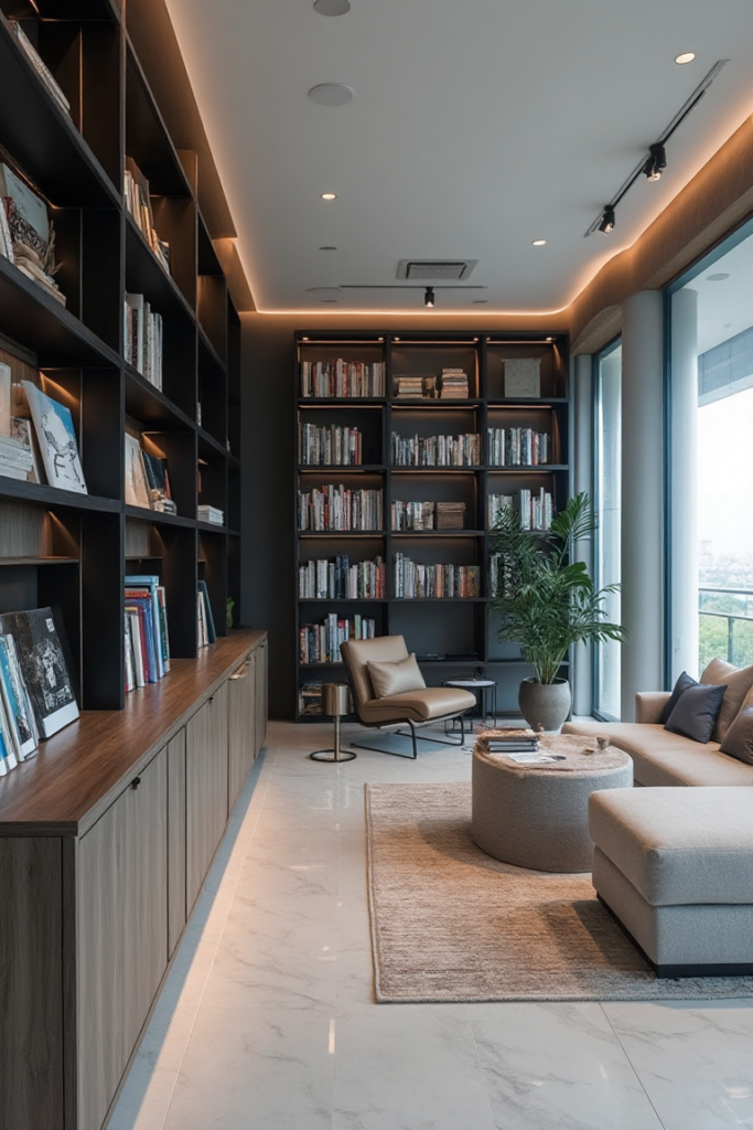 Library Room Ideas: Contemporary Urban Sanctuary