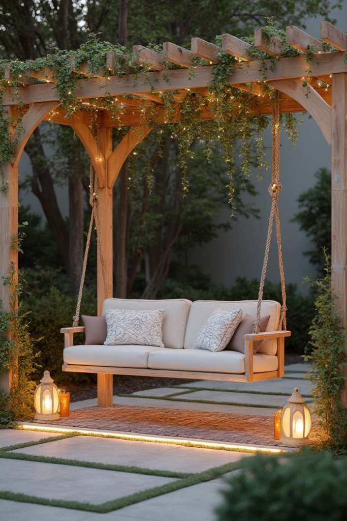 Modern Garden Swing Sanctuary