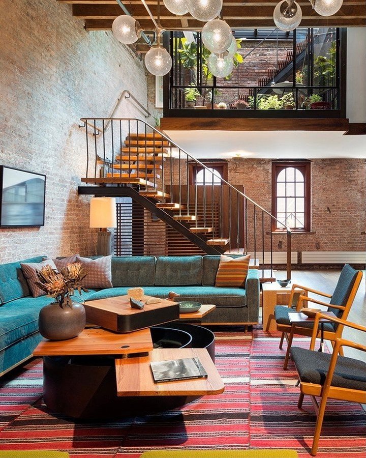 Brick Loft Apartment Aesthetic
