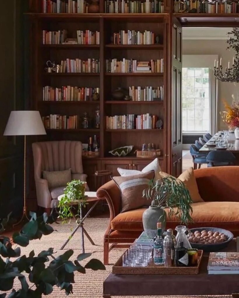 Old Money Decor Aesthetic: Traditional Library
