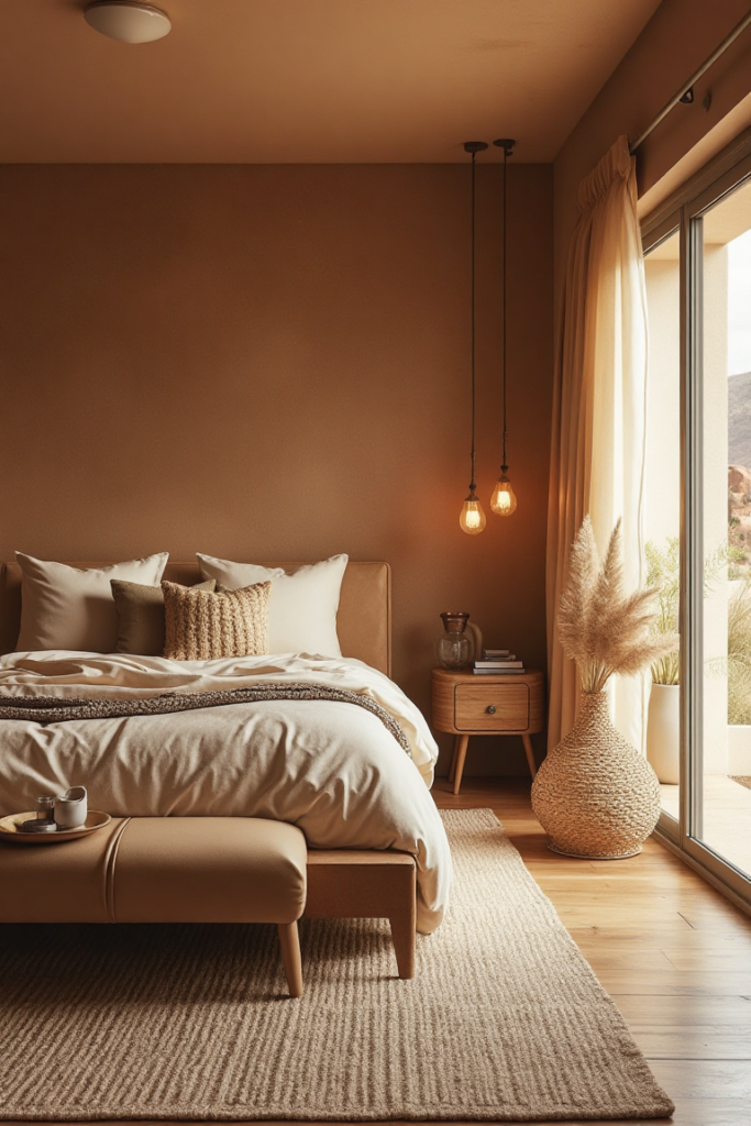 Cozy Earthy Tones Bedroom Retreat