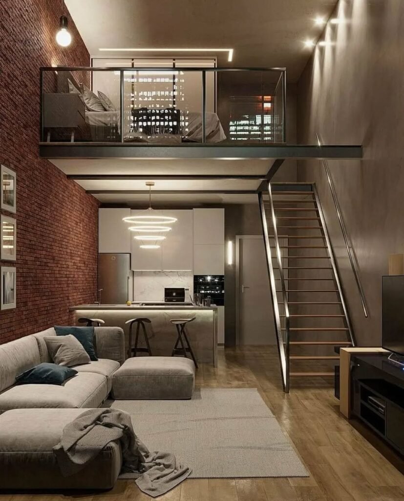 Brick Loft Apartment - Urban Night Vibes