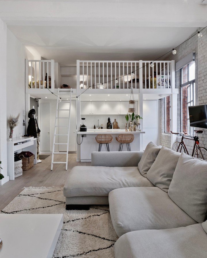 Cute Loft Apartment Aesthetic - Nordic Simplicity