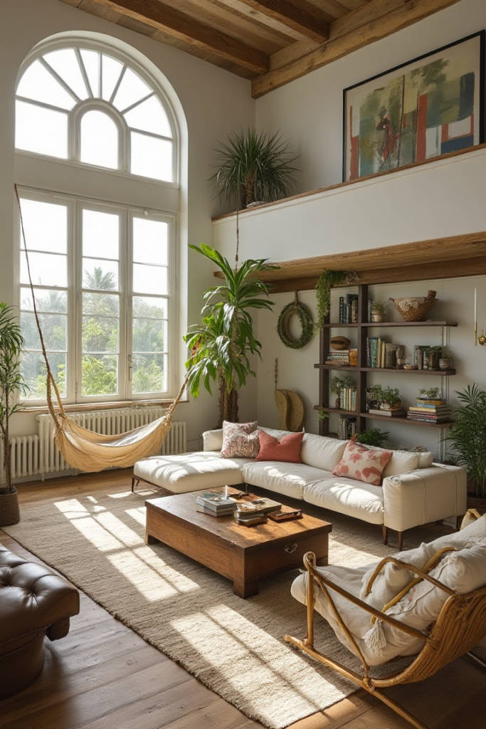 Small Library Room: Bohemian Reading Sanctuary